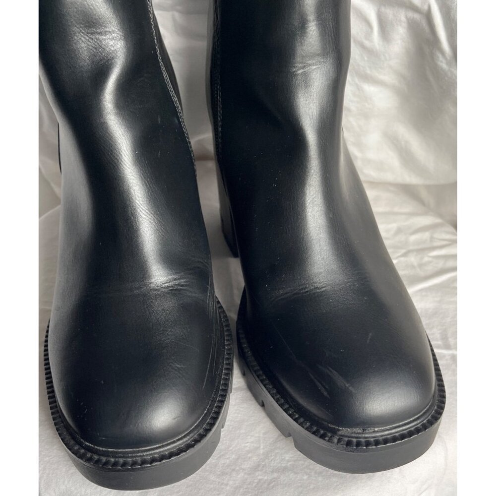 Esprit Perlina Black Chunky Boots Ankle Zip Lug High Heel Platform Casual Wom 7 - Picture 6 of 10